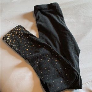 Girls old navy leggings with stars at bottom